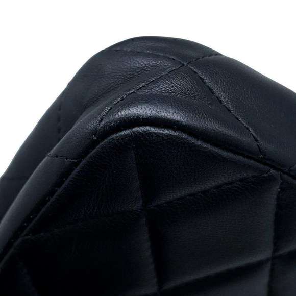 CHANEL Chain Shoulder Bag Matelasse Coco Mark Lambskin AP2547 Black ⭐ - Picture 8 of 13
